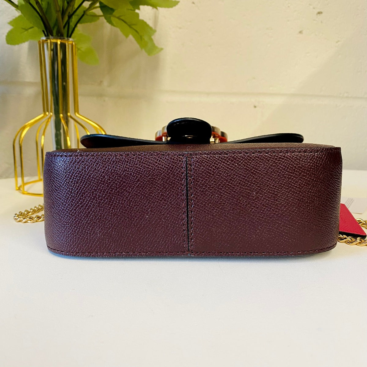 Coach C6796 Gemma Crossbody In Colorblock With Butterfly Buckle In Strwbrry Hze/Crnbrry Coach C6796 Gemma Crossbody In Colorblock With Butterfly Buckle In Strwbrry Hze/Crnbrry